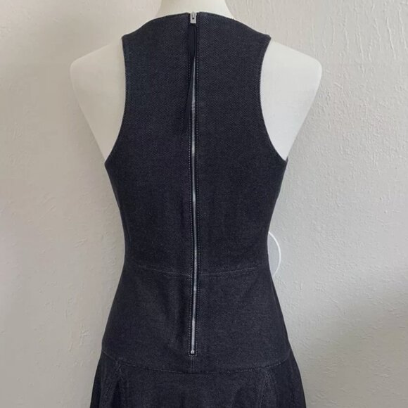 Rag & Bone Women's Size 6 Enigma Dress Drop Waist Fit Flare Sleeveless Zip Up - Picture 5 of 10
